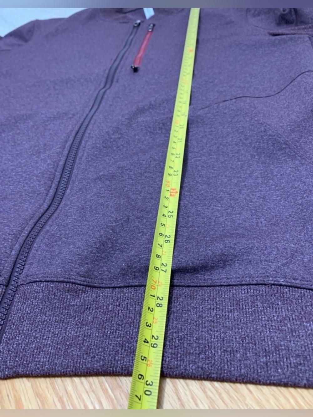 Lululemon Jacket - Six Pack Bomber Jacket, Dark Cherry Heather (XL) - Picture 7 of 8